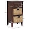 Safavieh Everly Drawer Side Table- Cherry - 27.6 x 11.8 x 15 in. AMH5743C - alternate 4